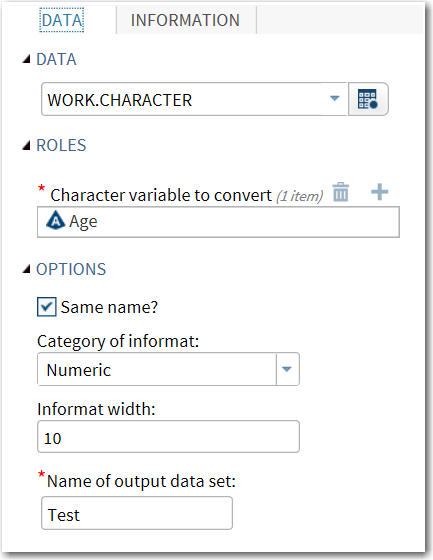 Example of Using the Same Name Check Box