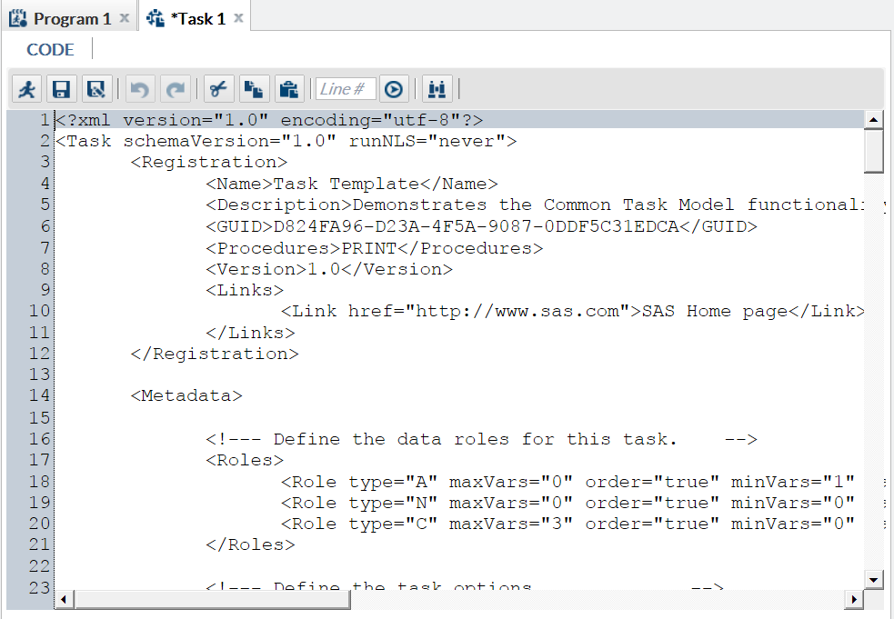 XML Task Template