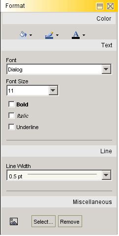 Format Toolbar in Panel Mode