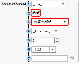 RelativePeriod 运算符的参数