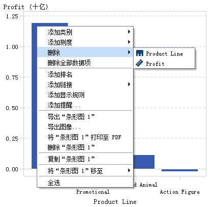 报表对象菜单