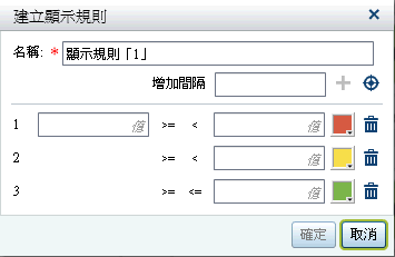 [建立顯示規則] 視窗