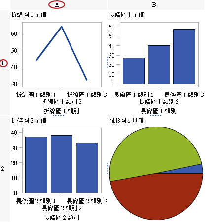 具有欄和列標題的斜格紋