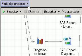 Botón del menú de los elementos visualizados recientemente