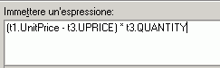 Espressione nell'Editor avanzato delle espressioni