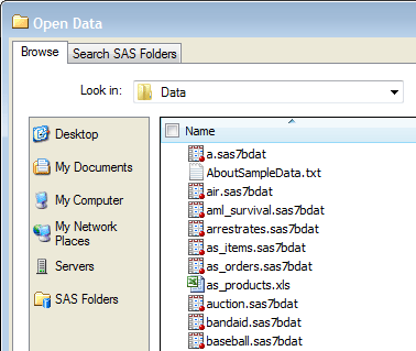 Open Data From window