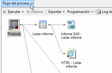 botón del menú Elementos recientes