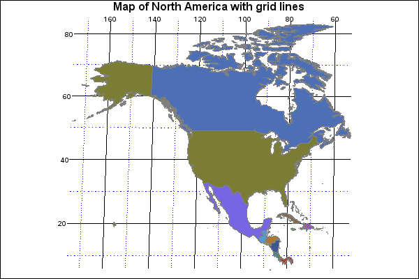 Blank Map Of North America With Latitude And Longitude Lines