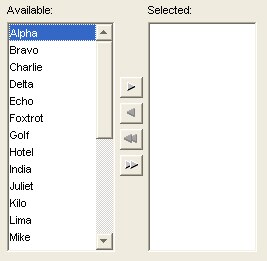 DualListSelector with all four move buttons