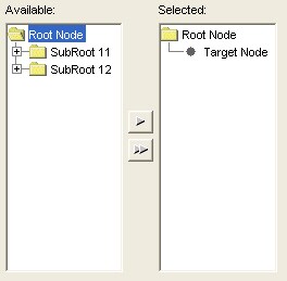 DaulTreeSelector with target node