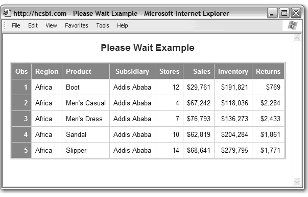 Output Replaces “Please Wait” Message