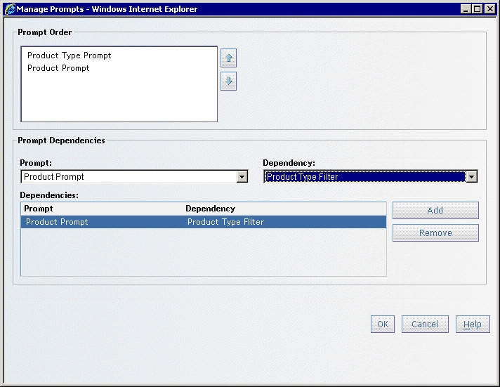35784 - Creating cascading prompted filters in SAS® Web Report Studio
