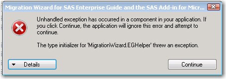 Unhandled exception error