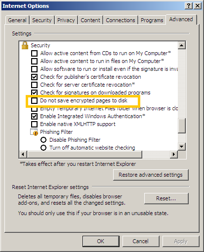 Security Settings - 1