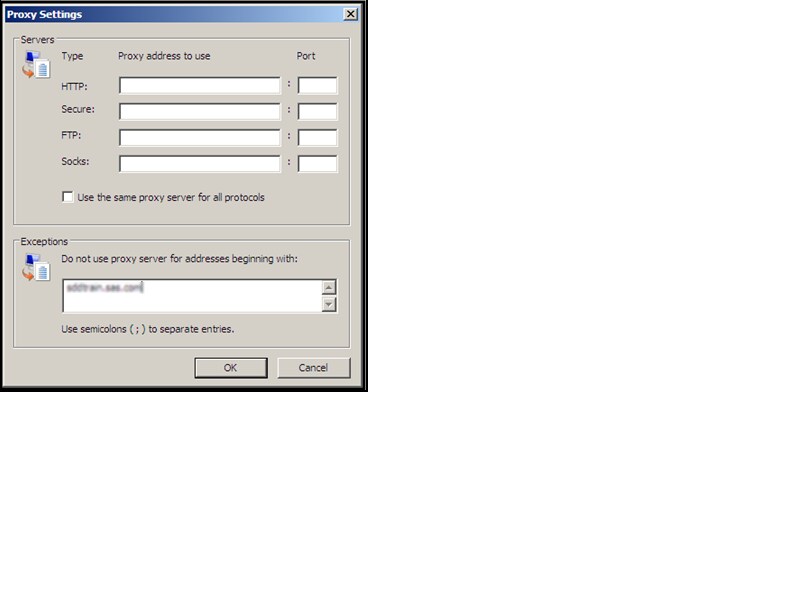 Proxy and Firewall Settings - 2