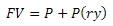 PV=P+P(ry)