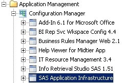 SAS Application Infrastructure