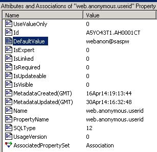web.anonymous.userid Display Window