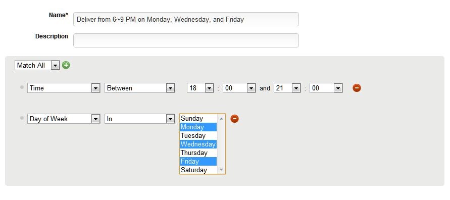 Day-of-week and hour target
