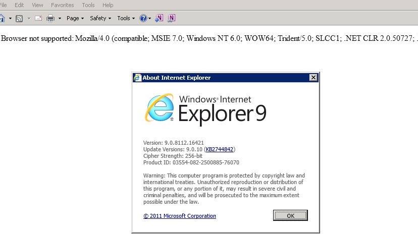 internet explorer operating system