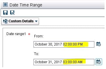 Alternative location to define a date range