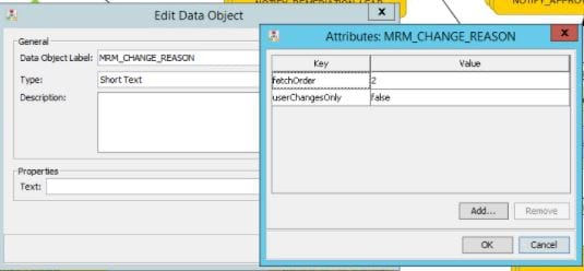 MRM_CHANGE_REASON Data Object