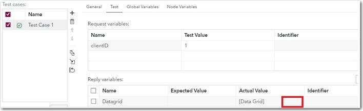 Missing values in the data grid