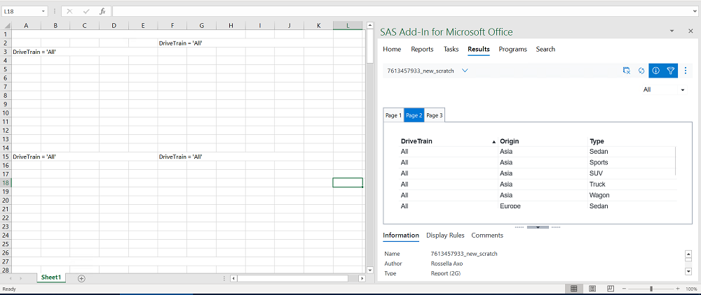Gauge report objects are not display anymore in the Microsoft Excel sheet