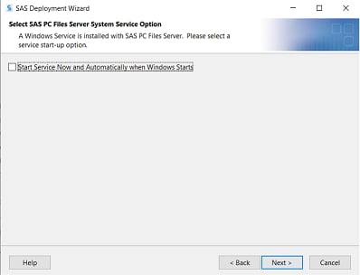 The "Start Service Now and Automatically when Windows Starts" check box