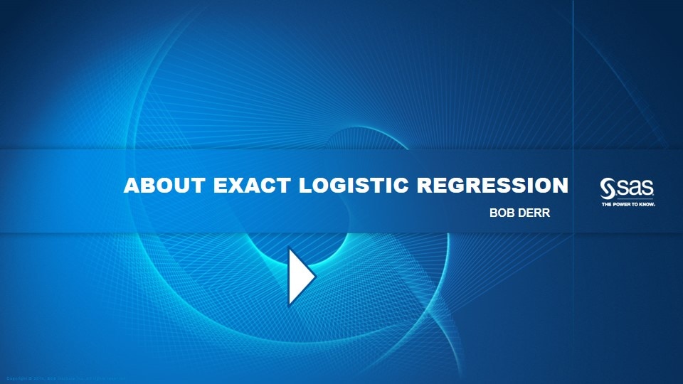 About Exact Logistic Regression