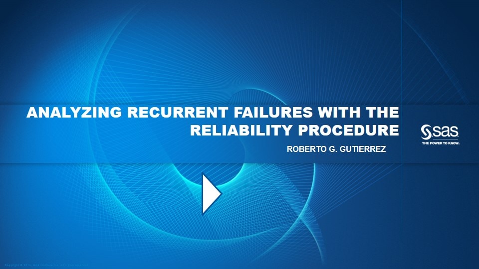Analyzing Recurrent Failures with the Reliability Procedure