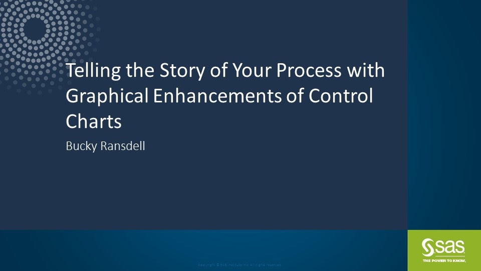 Telling the Story of Your Process with Graphical Enhancements of Control Charts