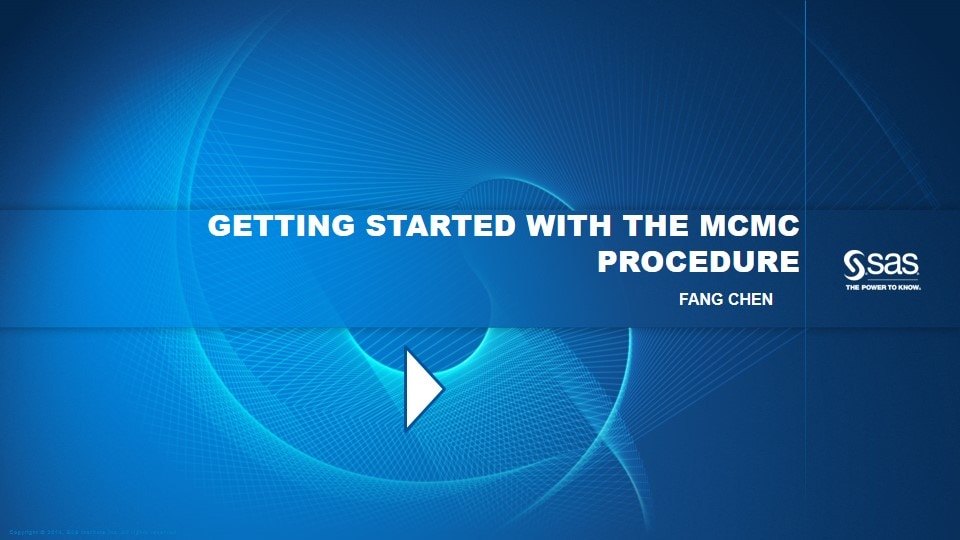 Getting Started with the MCMC Procedure