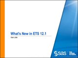 What's New in SAS/ETS 12.1?