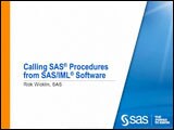 Calling SAS Procedures from SAS/IML Software