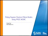 Fitting Bayesian Random-Effects Models Using PROC MCMC