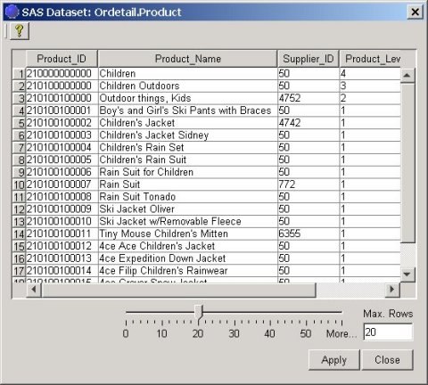 SAS Dataset Viewer