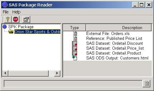 SAS Package Reader