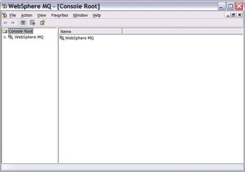 WebSphere MQ Explorer window