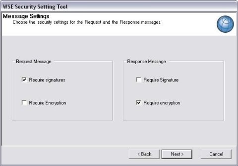 Message Settings Page