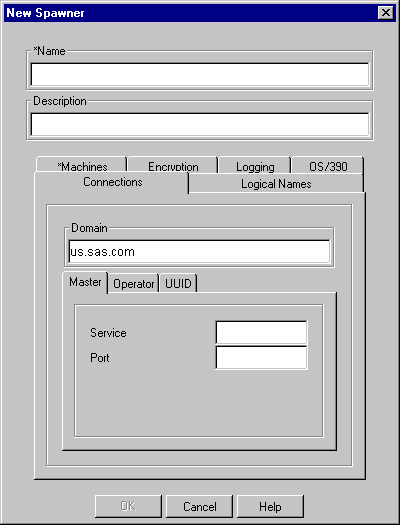 IT Admin; New Spawner window