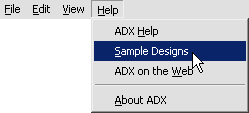 command to create sample designs