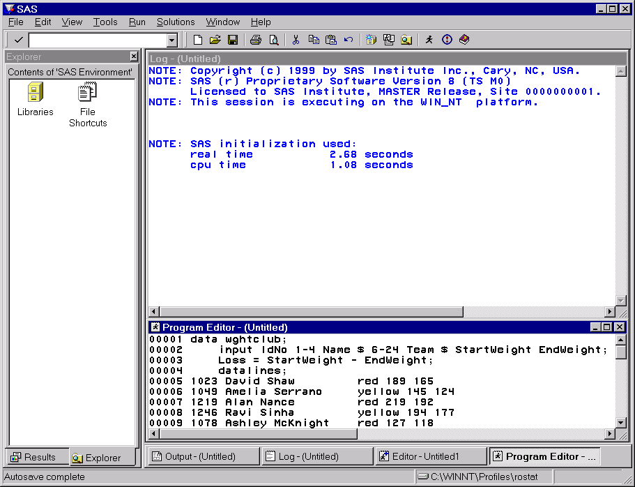 [Editing a Program in the Program Editor Window]