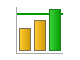 bar chart with reference lines icon