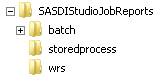 DIStudioJobReports directory structure