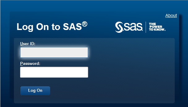 Logon Window for SAS Data Management Console