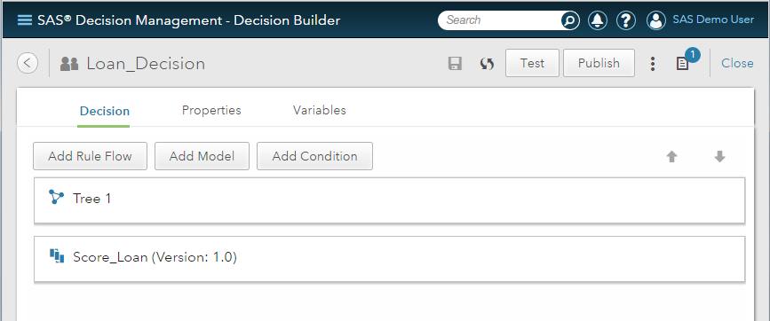 Loan_Decision in Decision Builder