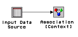 [Process flow diagram with Input Data Source connected to Association node]