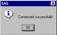 [Connected Successfully! message window]