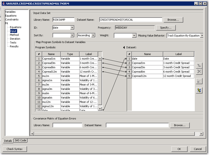 Input Data Set
